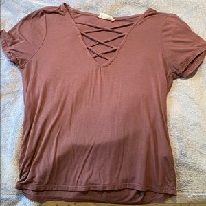 Tillys cross neck top